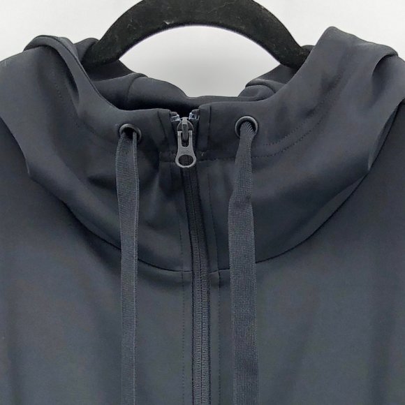 Lou Grey Form Black Full Zip Hoodie 